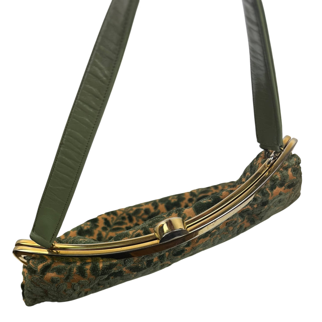 Vintage 1950s Cut Velvet Handbag by Tarkor of Montreal