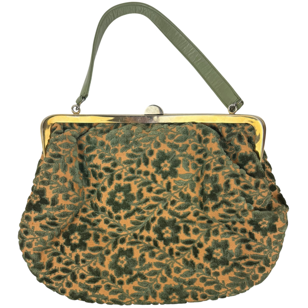 Vintage 1950s Cut Velvet Handbag by Tarkor of Montreal