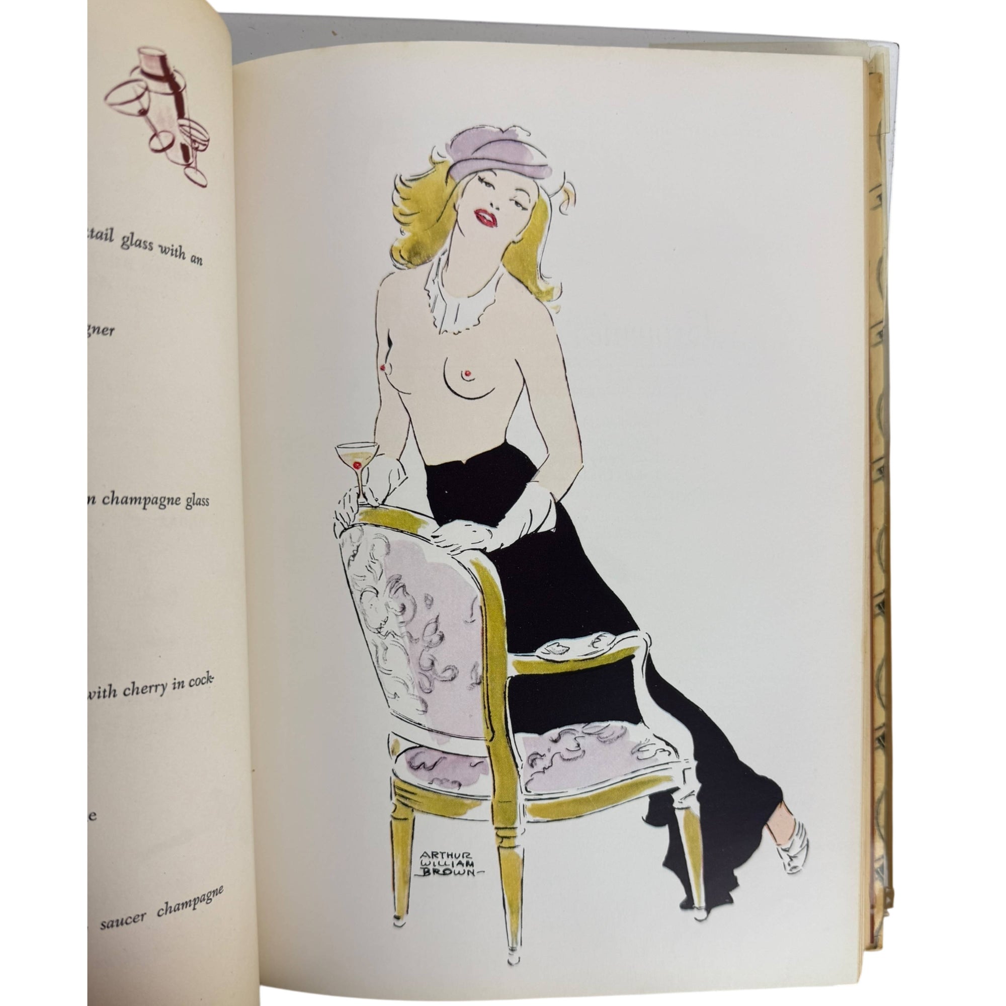 1952 Ted Saucier’s Bottoms Up Book 1st Ed, 4th Printing