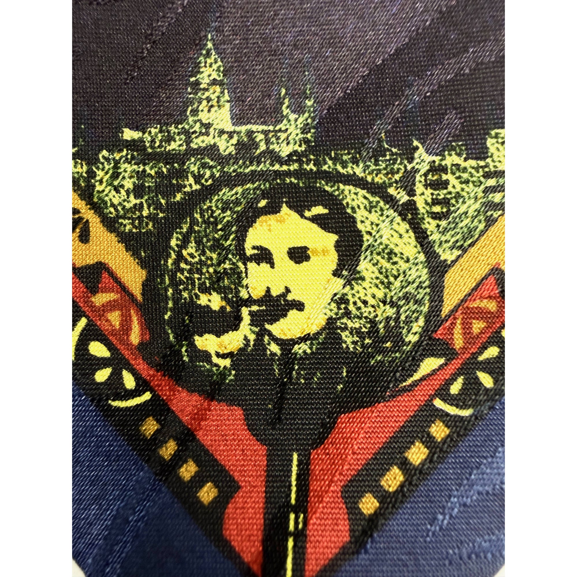 graphic illustration of alexander graham bell on tie