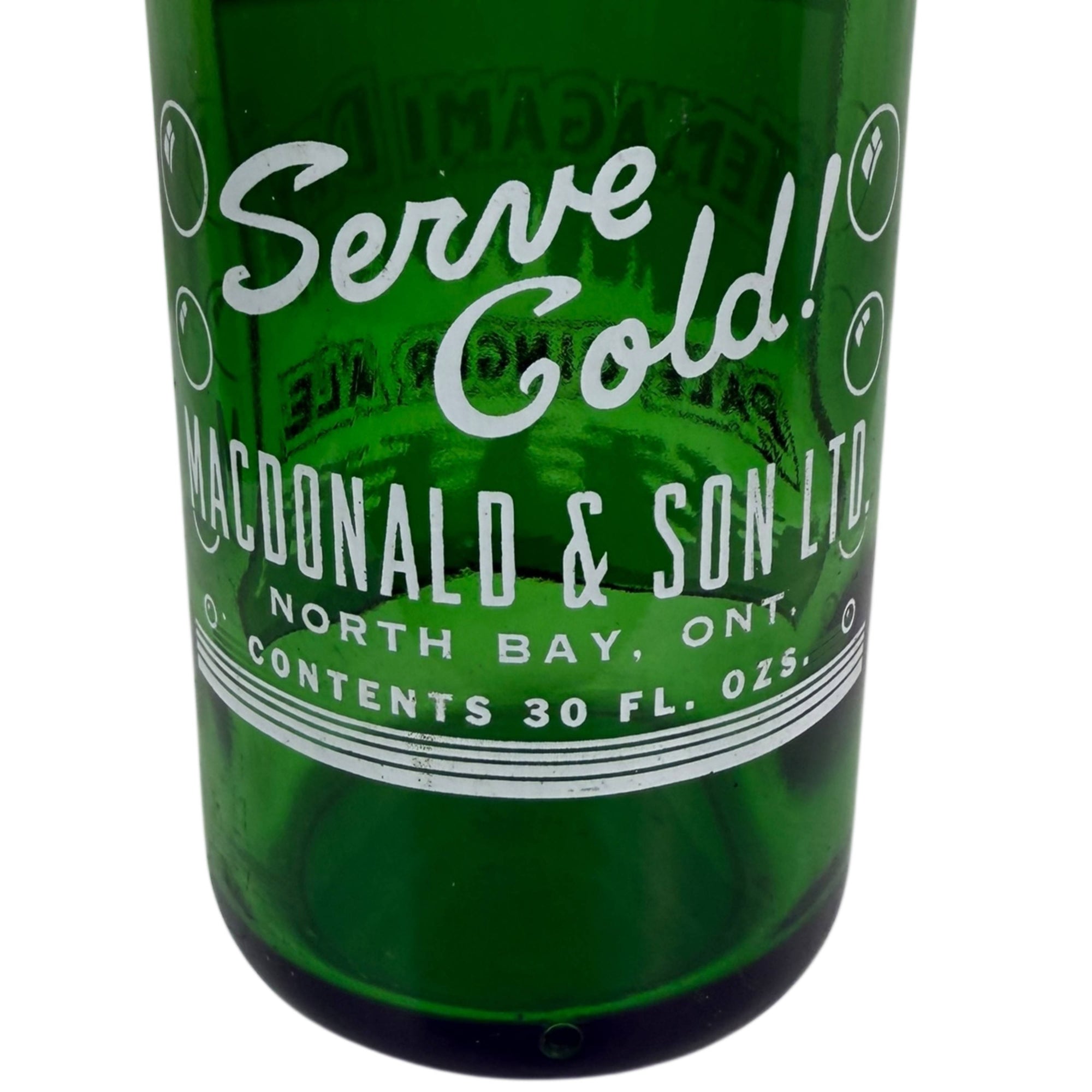 Vintage Temagami Dry Pale Ginger Ale Bottle 30 Oz North Bay