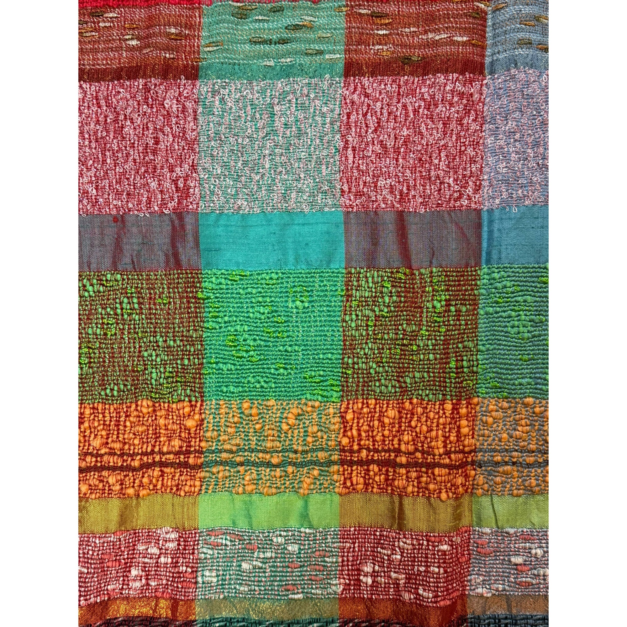 Vintage Tessoria Asolana Shawl Hand Woven Wool & Silk Scarf