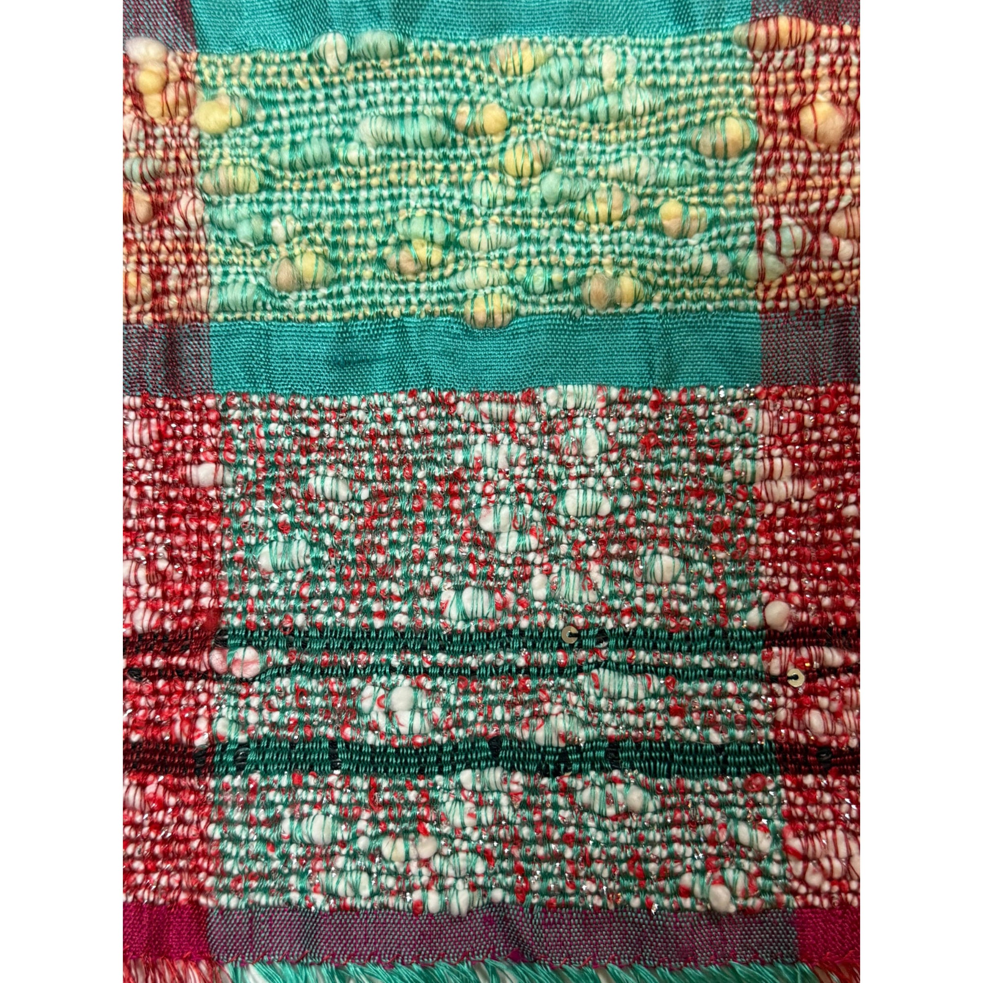 Vintage Tessoria Asolana Shawl Hand Woven Wool & Silk Scarf