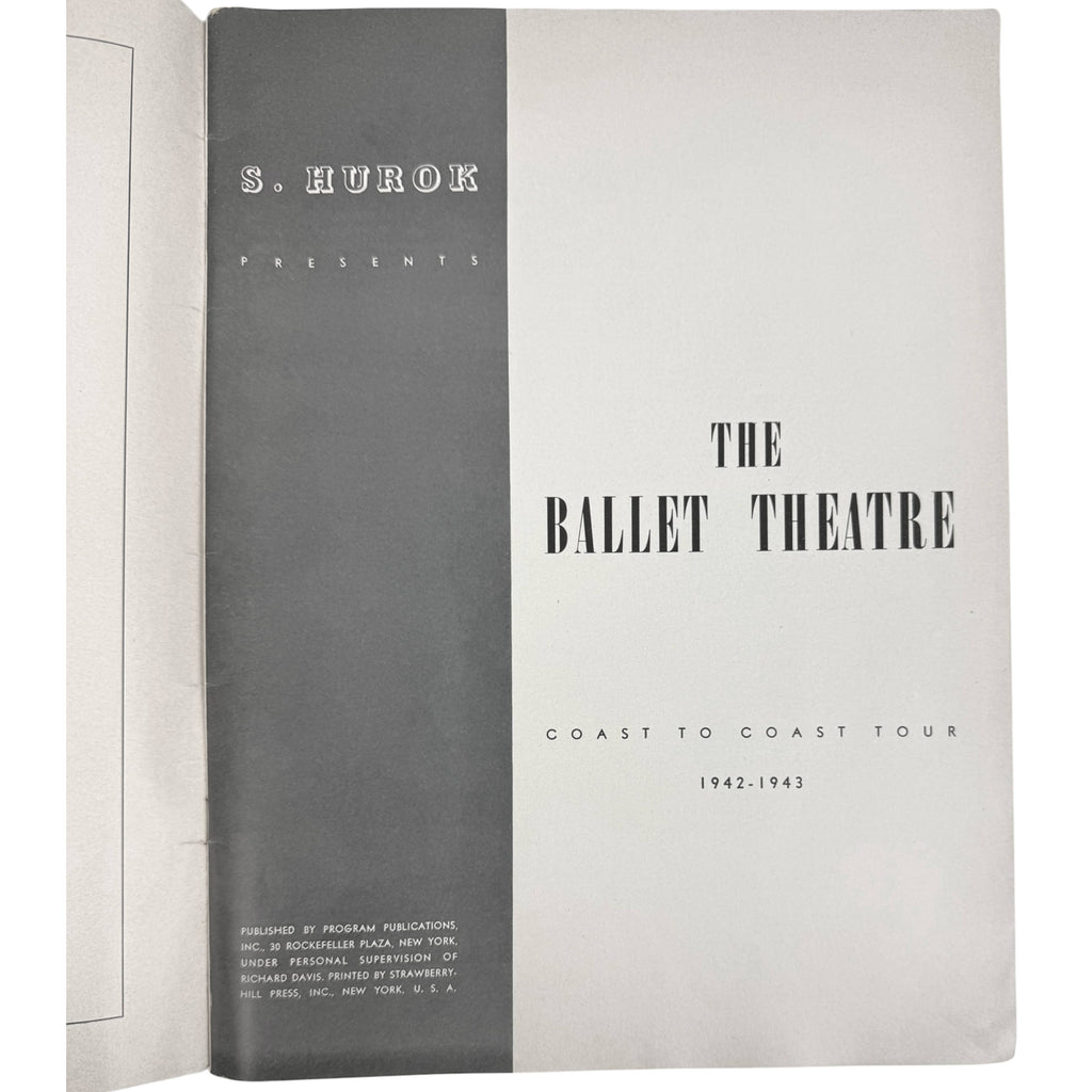 ballet theatre 1942 tour program