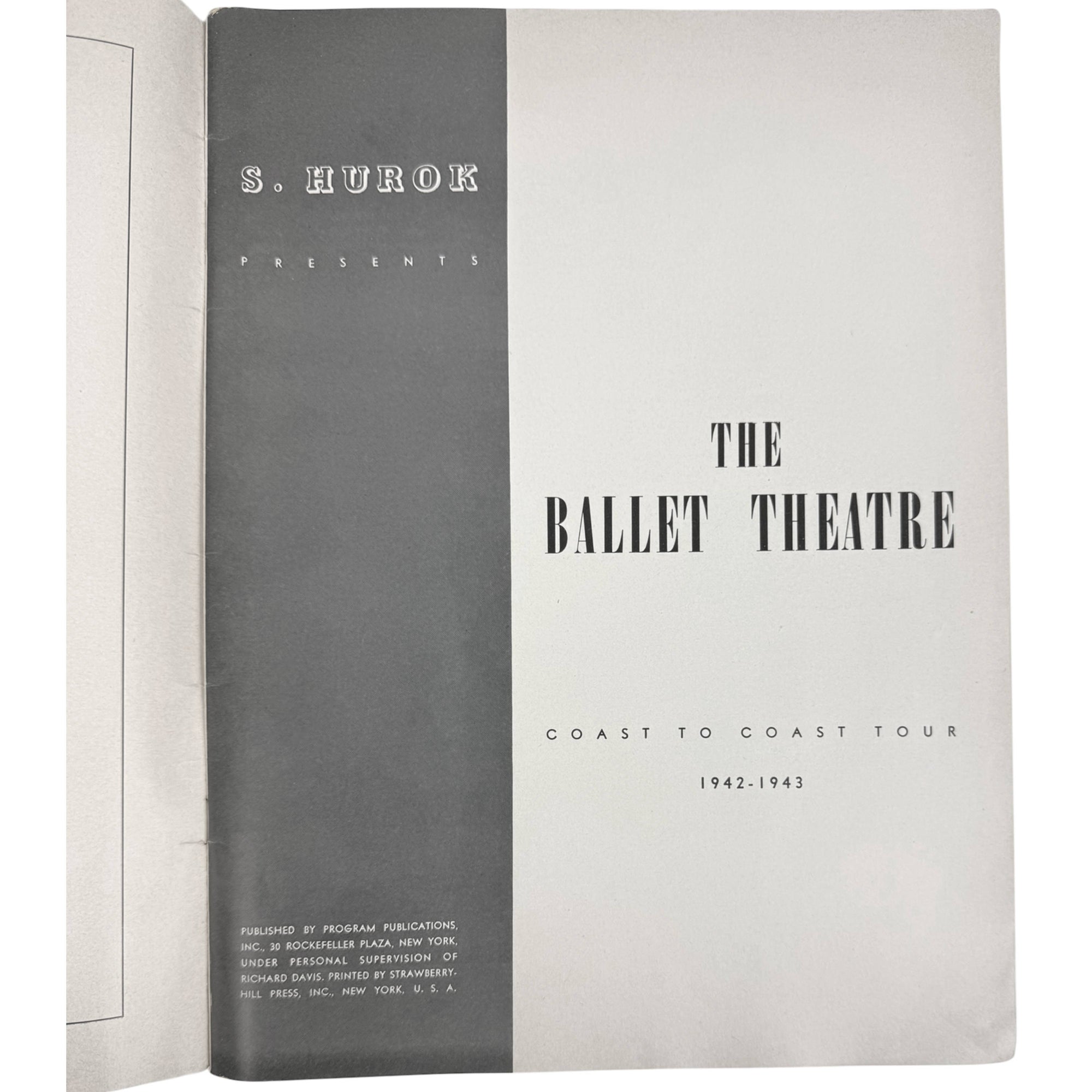 ballet theatre 1942 tour program