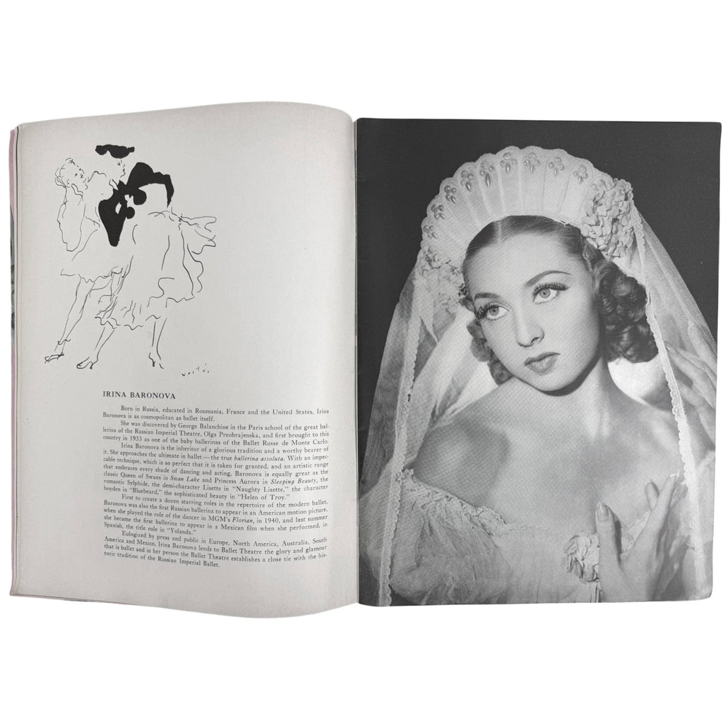 irina baronova bio 1942 ballet theatre program