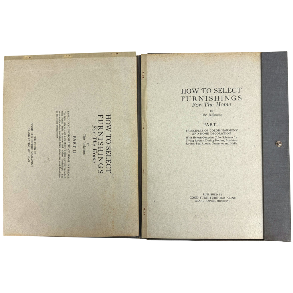 Interior of How to Select Furnishings for the Home book