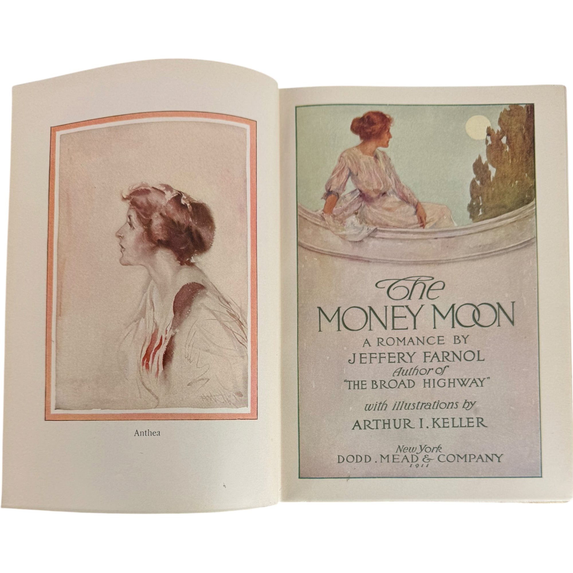 title page of the money moon by Jeffery Farnol