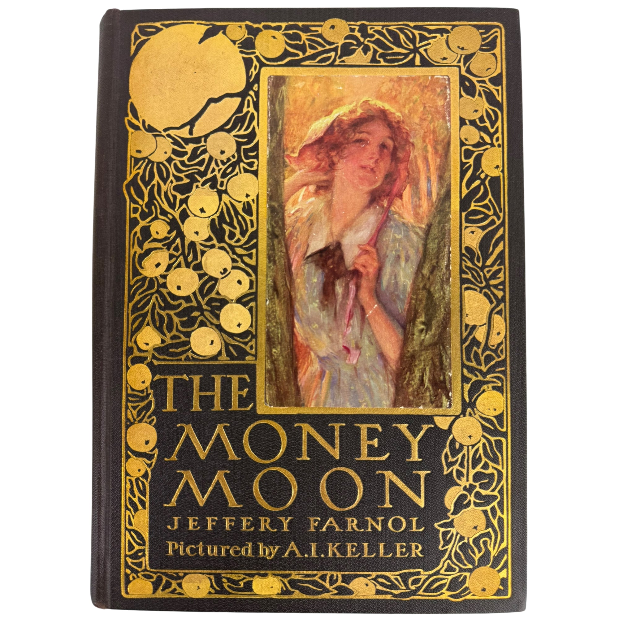 The Money Moon by Jeffery Farnol 1911 First Edition Arthur I. Keller Illustrated Decorative Binding