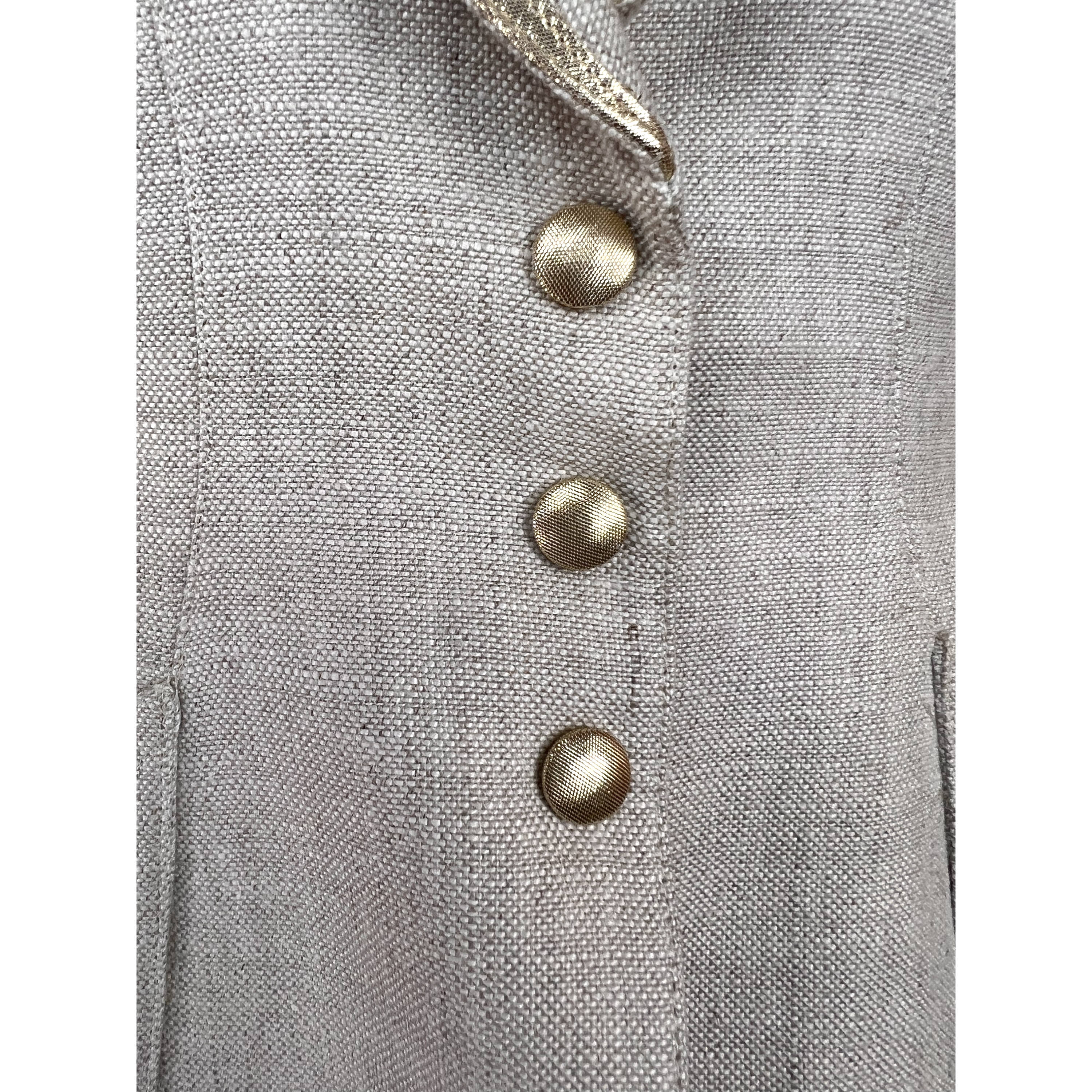 Vintage 1980s Thierry Mugler Suit Jacket Linen Size 40