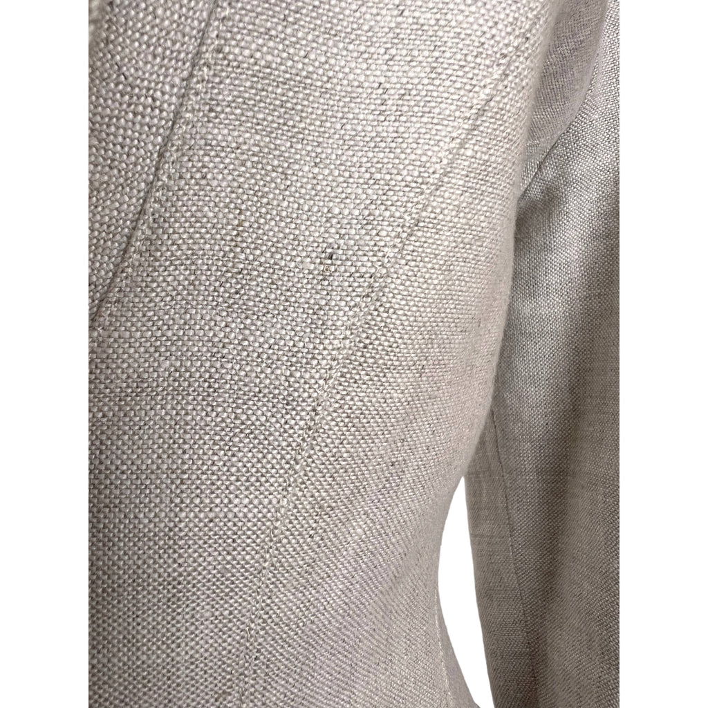 Vintage 1980s Thierry Mugler Suit Jacket Linen Size 40