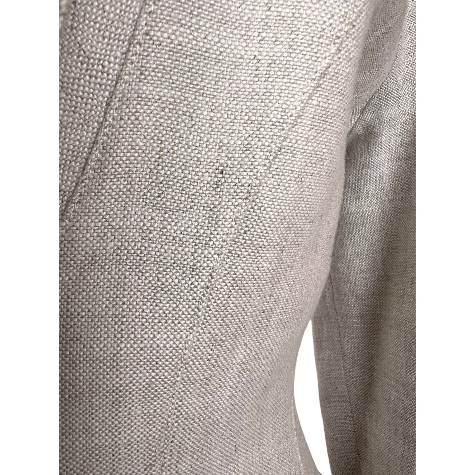 Vintage 1980s Thierry Mugler Suit Jacket Linen Size 40