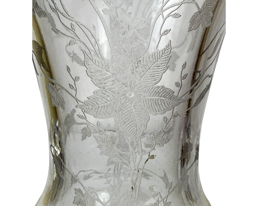 detail of etched glass