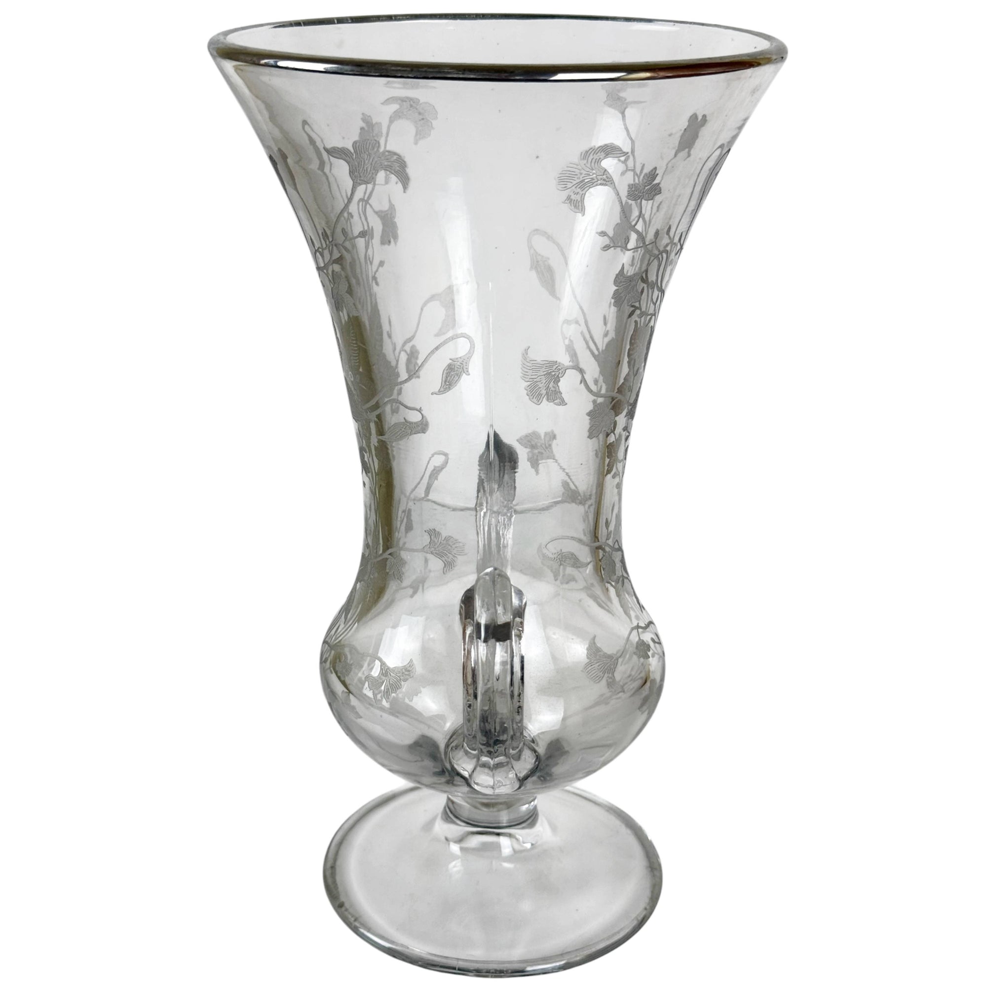 side view of tiffin coronet blank vase