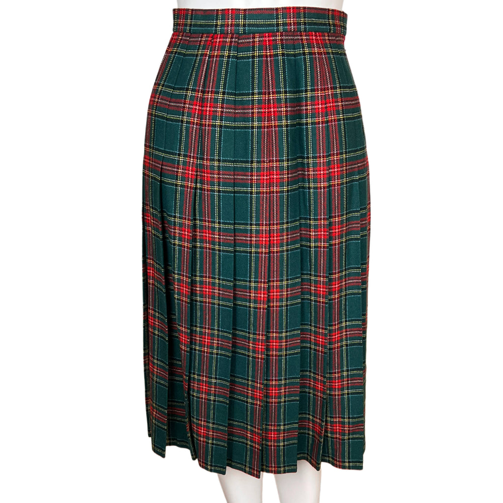 1970s Vintage Tartan Wool Suit Princess Mary Stewart Ptn Sml