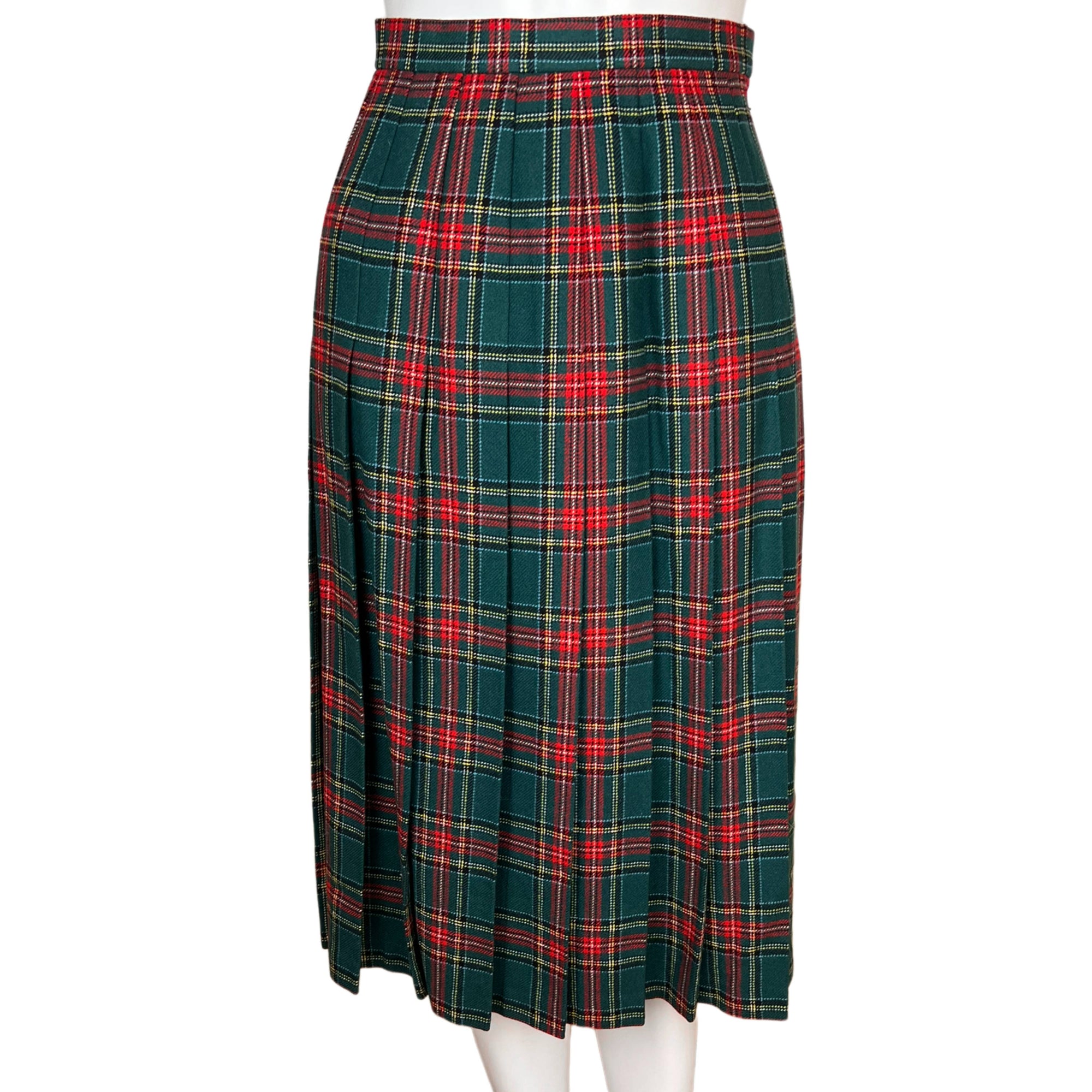 1970s Vintage Tartan Wool Suit Princess Mary Stewart Ptn Sml