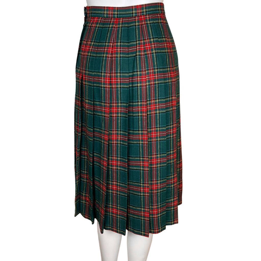 1970s Vintage Tartan Wool Suit Princess Mary Stewart Ptn Sml