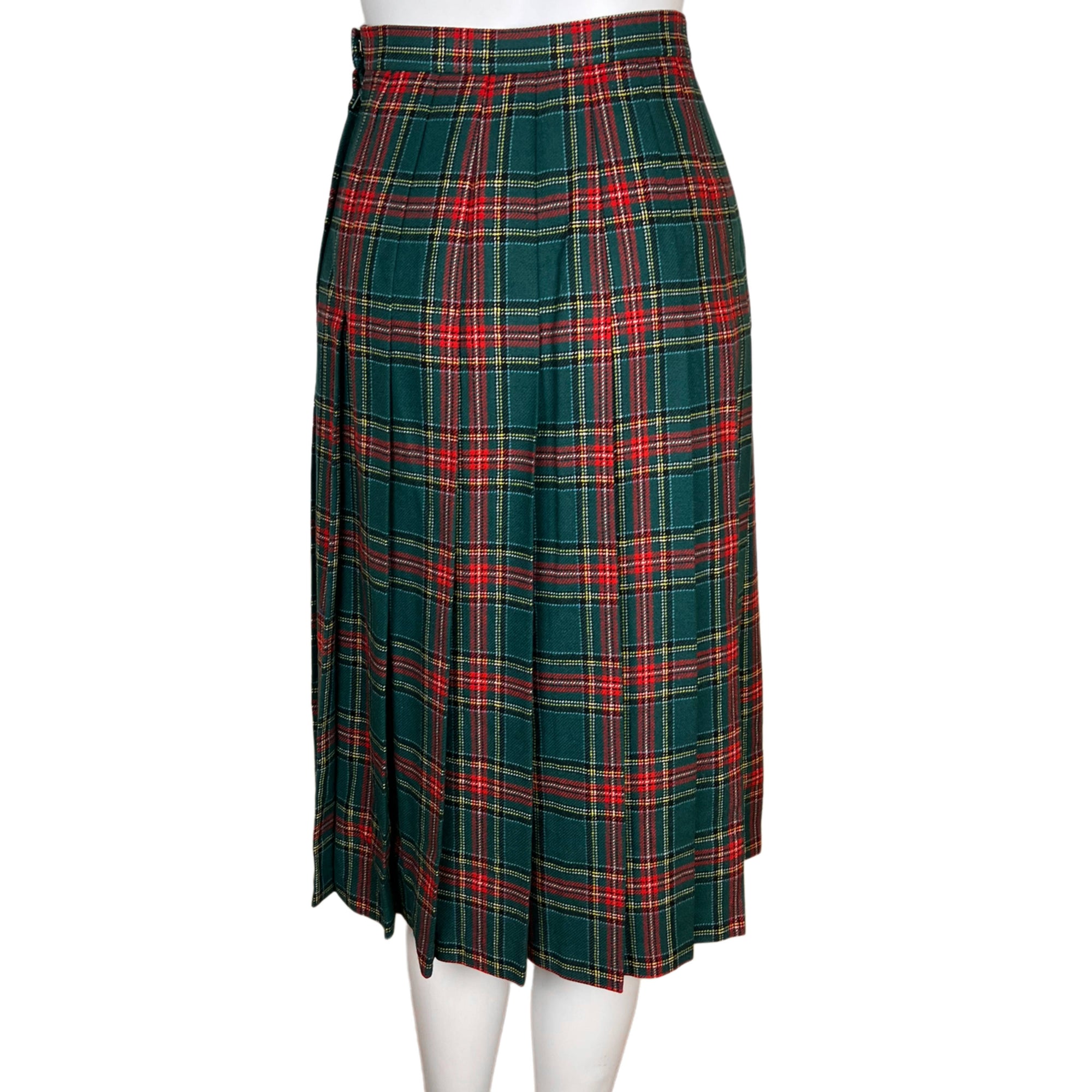 1970s Vintage Tartan Wool Suit Princess Mary Stewart Ptn Sml