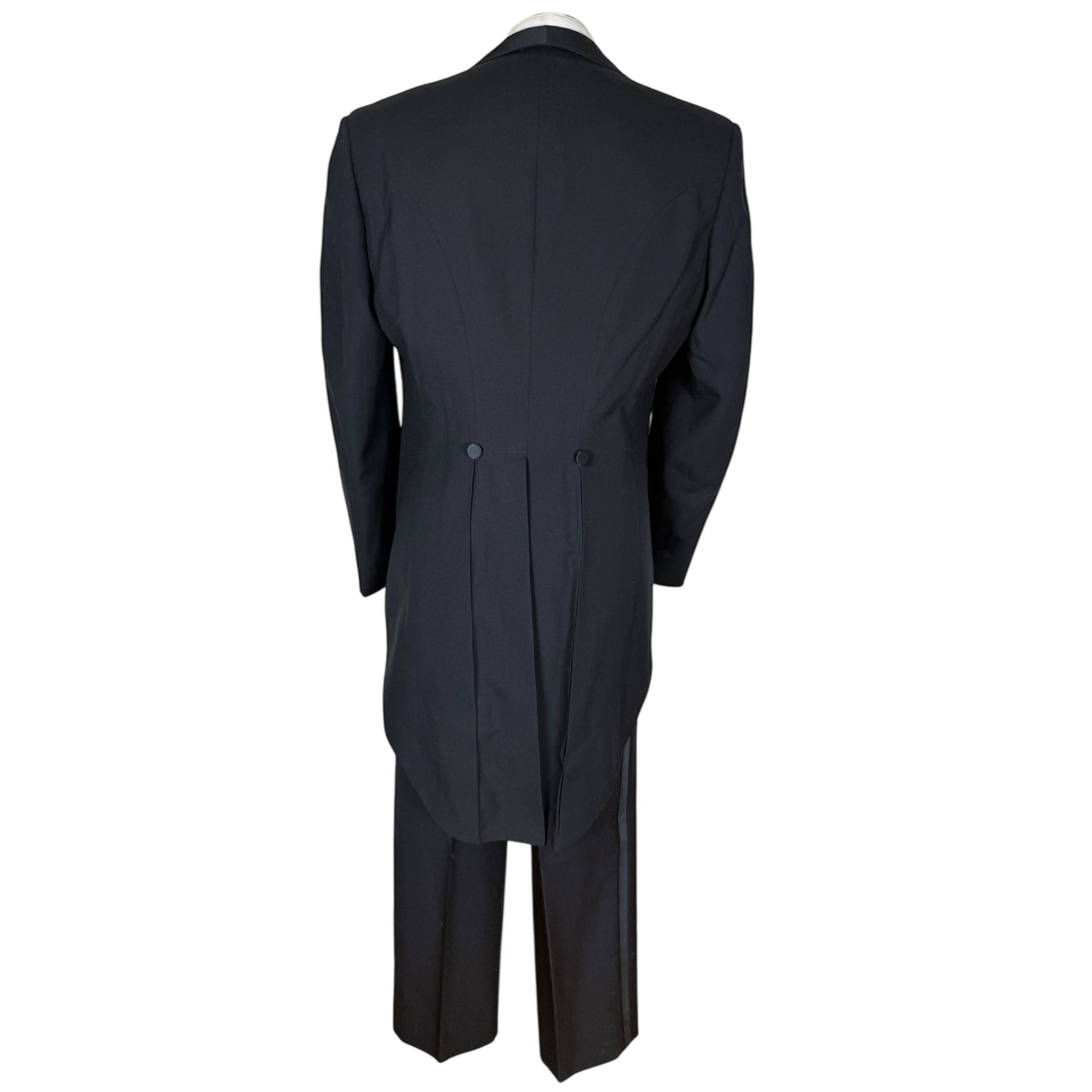 Vintage Formal Tails Suit Tailcoat &amp; Trousers 1980s–1990s