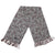 Vintage Tootal Fringed Scarf Grey and Red Paisley