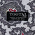 Vintage Tootal Fringed Scarf Grey and Red Paisley