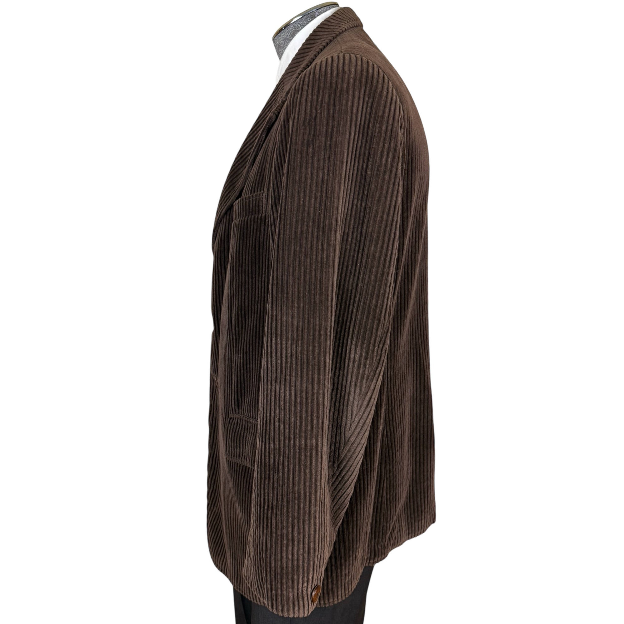 Vintage 1960s Brown Corduroy Jacket Robusta Trenker Germany Size L