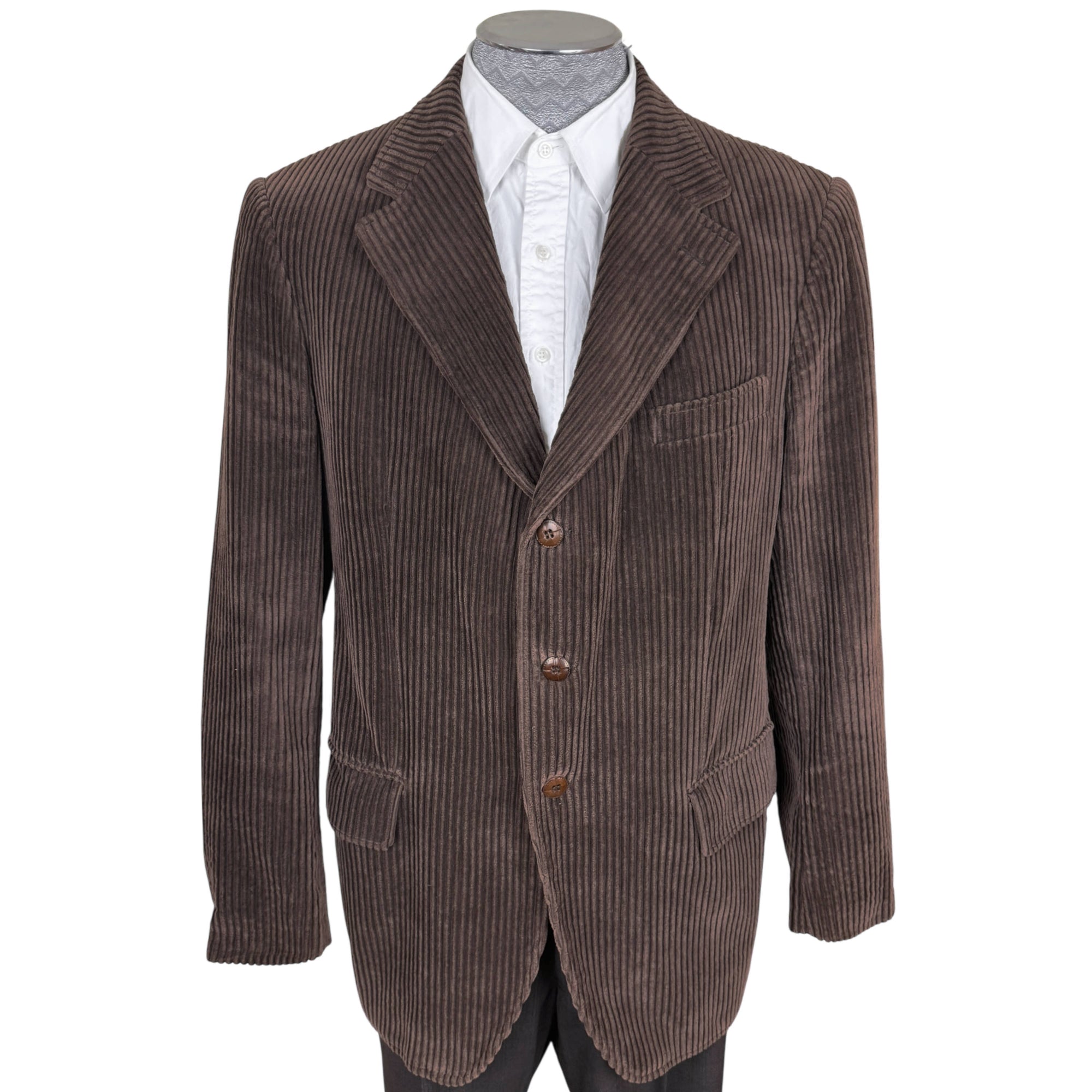 Vintage 1960s Brown Corduroy Jacket Robusta Trenker Germany Size L