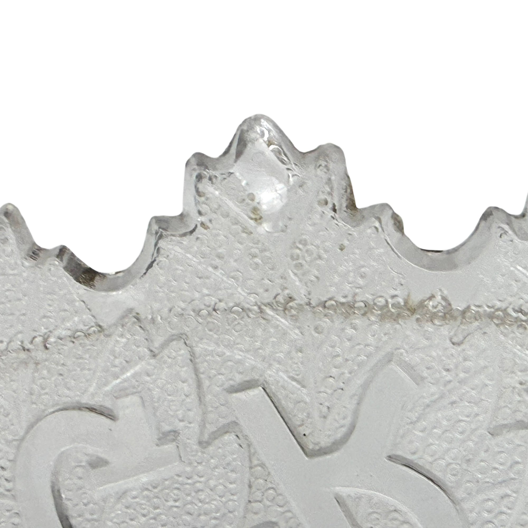 EAPG Ulysses S Grant Commemorative Plate Clear Pressed Glass 1885 Memorial Let Us Have Peace
