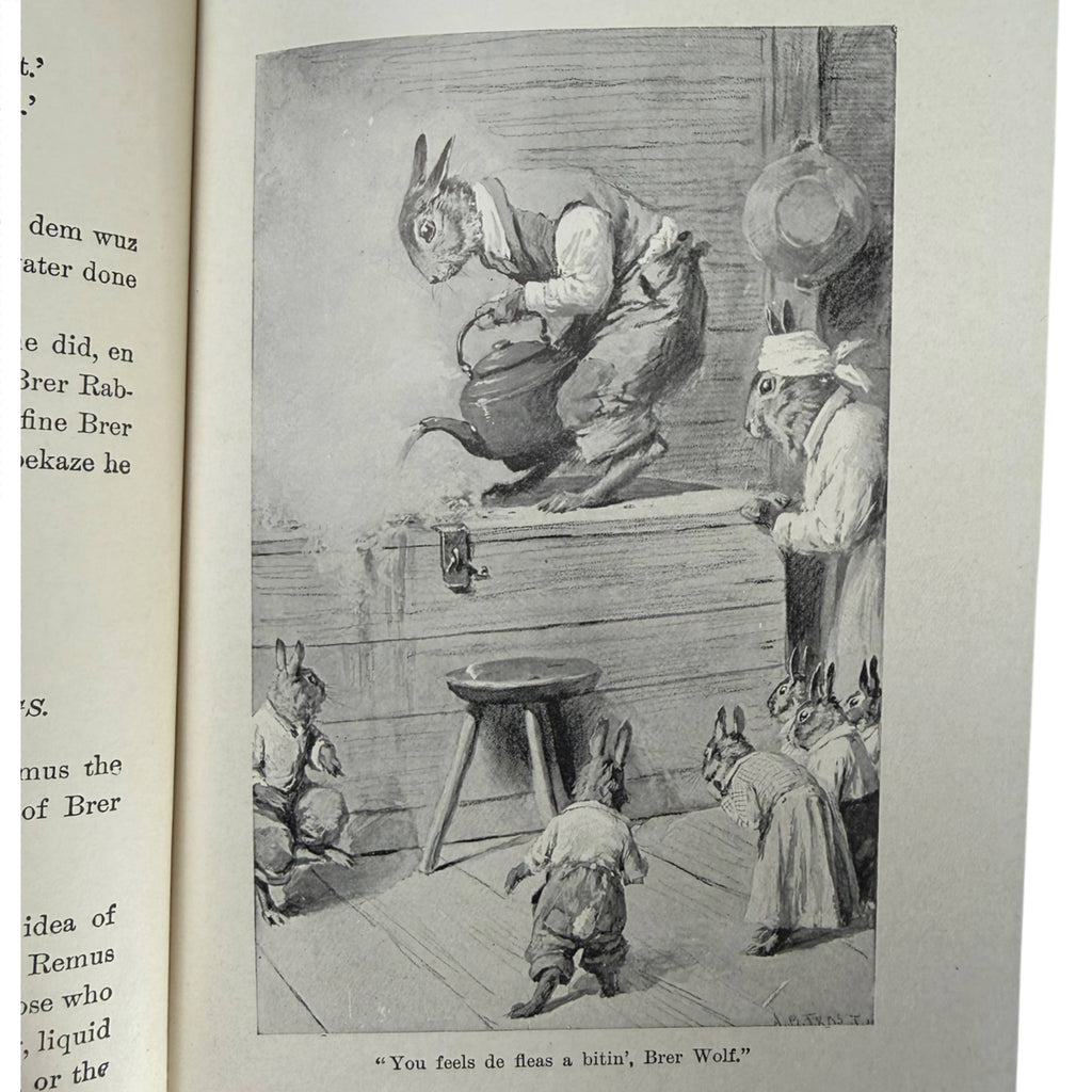 A B Frost illustration featuring Brer Rabbit and other animal characters