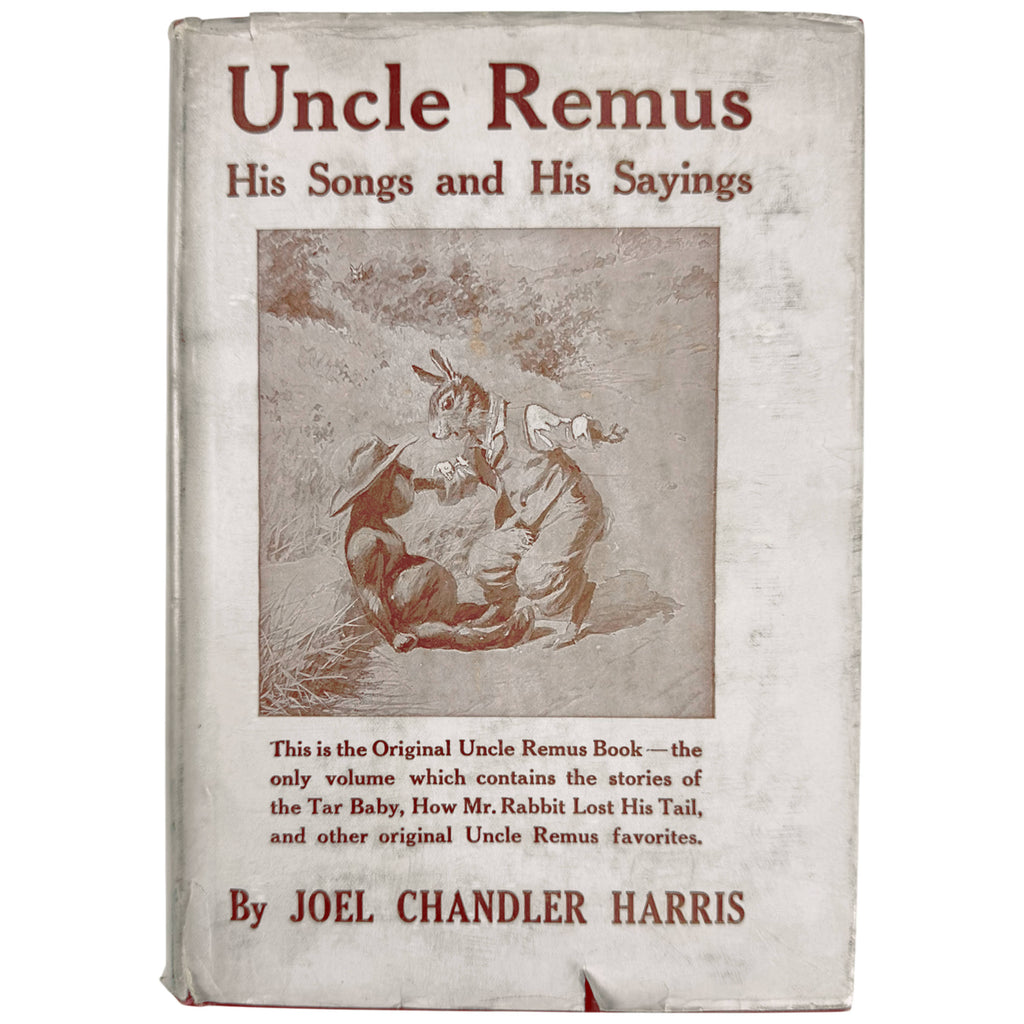 1928 Uncle Remus book original illustrated dust jacket front cover