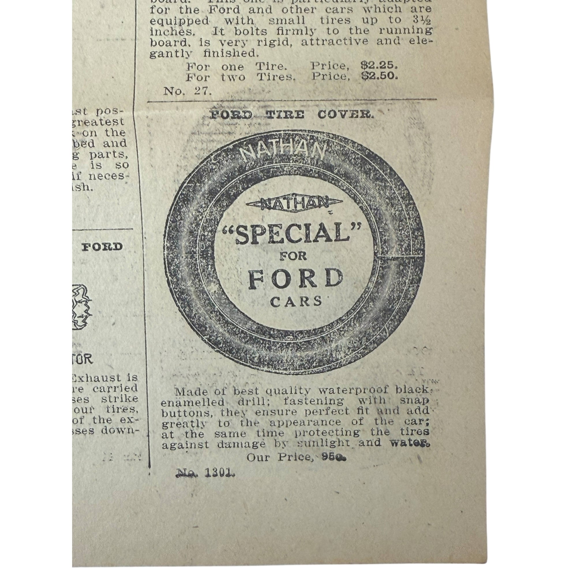 1920s Auto Accessories Mail Order Brochure Model T Ford Parts Catalogue