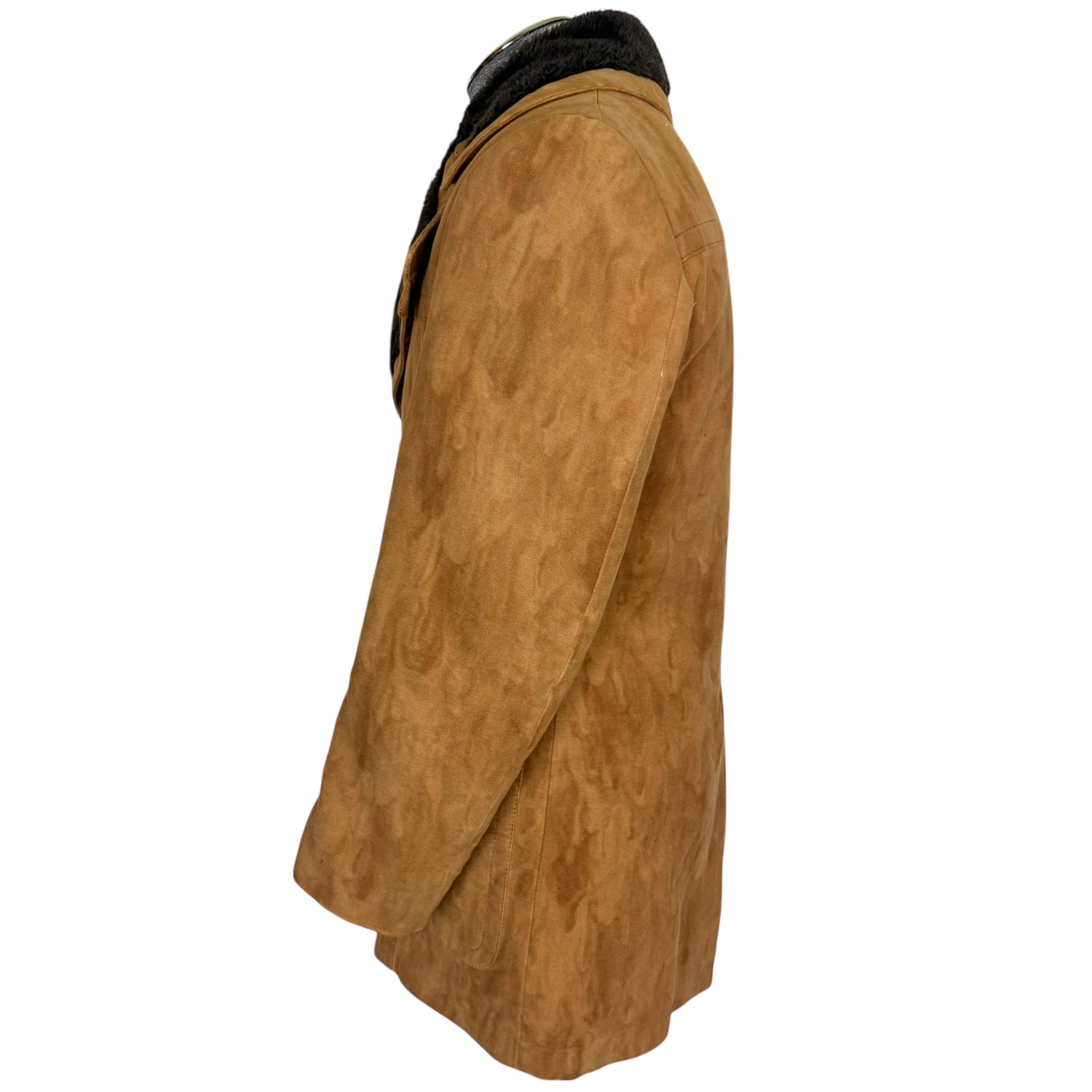 Vintage 1970s Faux Shearling Coat by Utex Men’s Size M