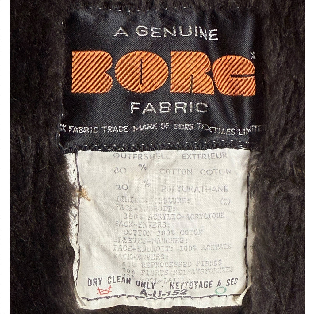 Vintage 1970s Faux Shearling Coat by Utex Men’s Size M