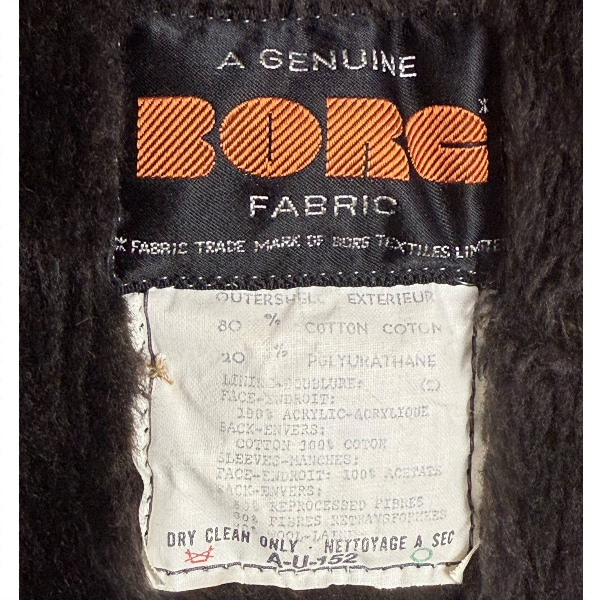 Vintage 1970s Faux Shearling Coat by Utex Men’s Size M