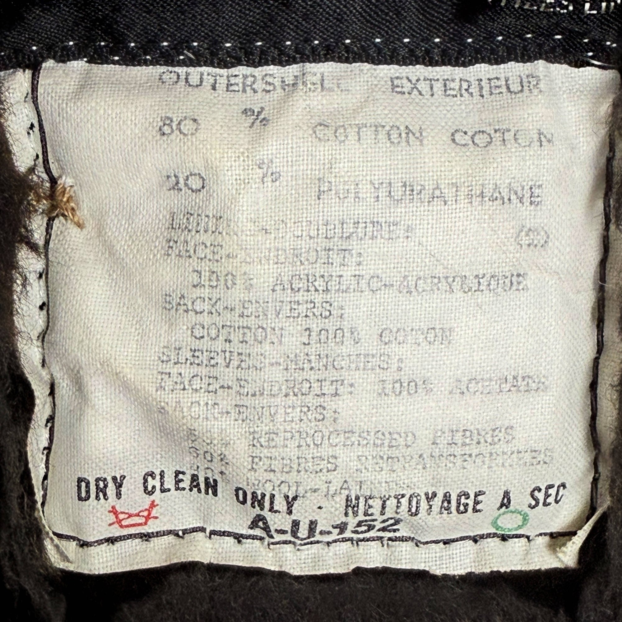 Vintage 1970s Faux Shearling Coat by Utex Men’s Size M