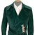 NWT 1970s Mens Overcoat Green Corduroy Ruven Feder Paris M