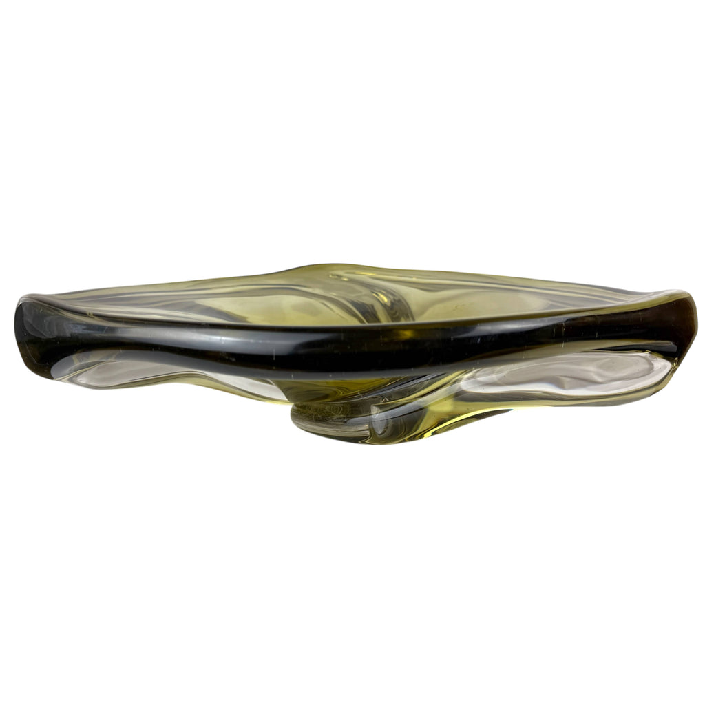 Val St Lambert Patelle Glass Centerpiece XL Bowl René Delvenne 15” 13 lbs