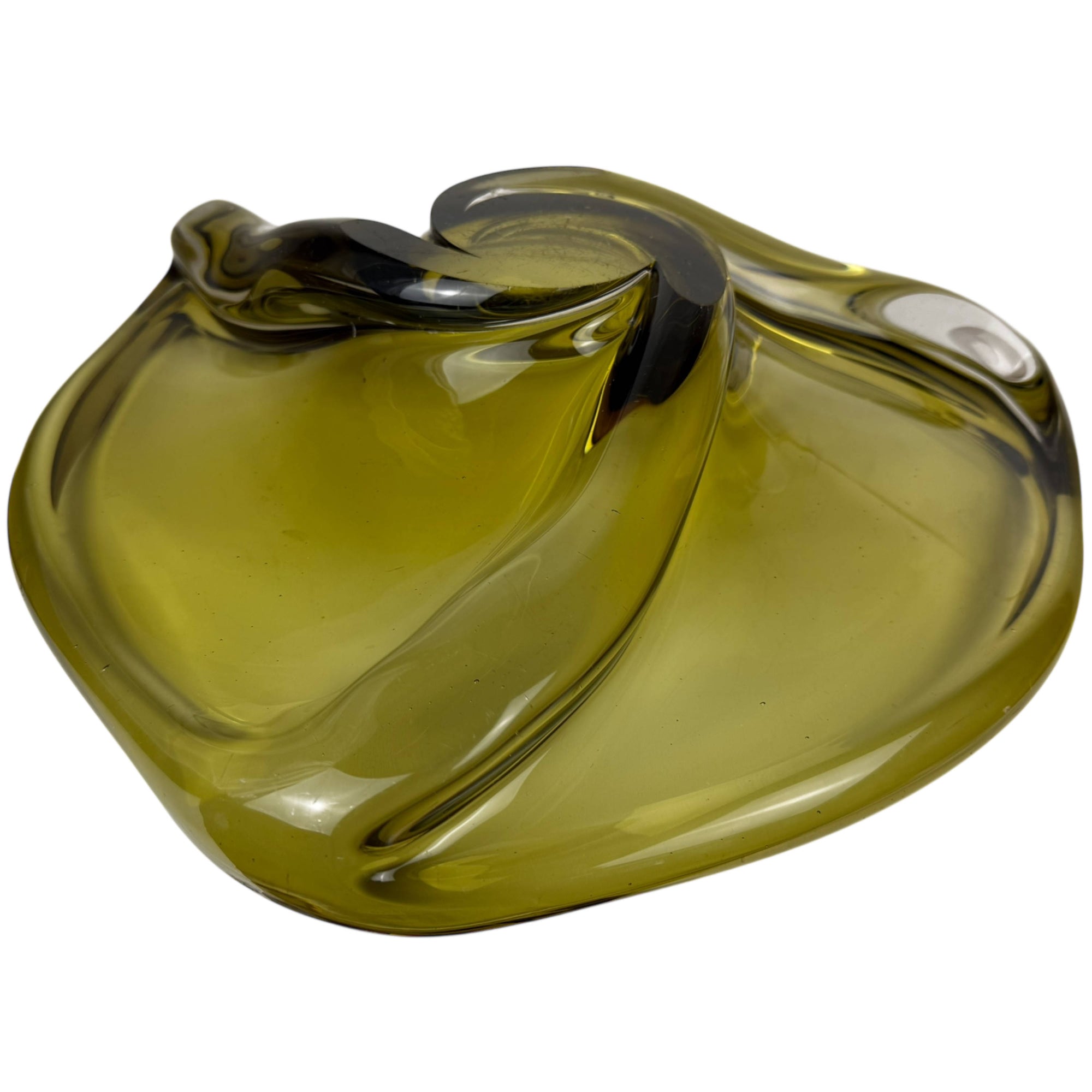 Val St Lambert Patelle Glass Centerpiece XL Bowl René Delvenne 15” 13 lbs