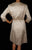 Vintage 1960s Gold Silk Lame Couture Dress Norbert Niewelt