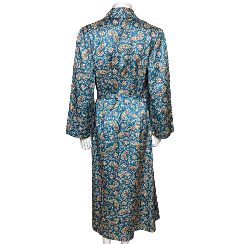 back view of mid century dressing gown