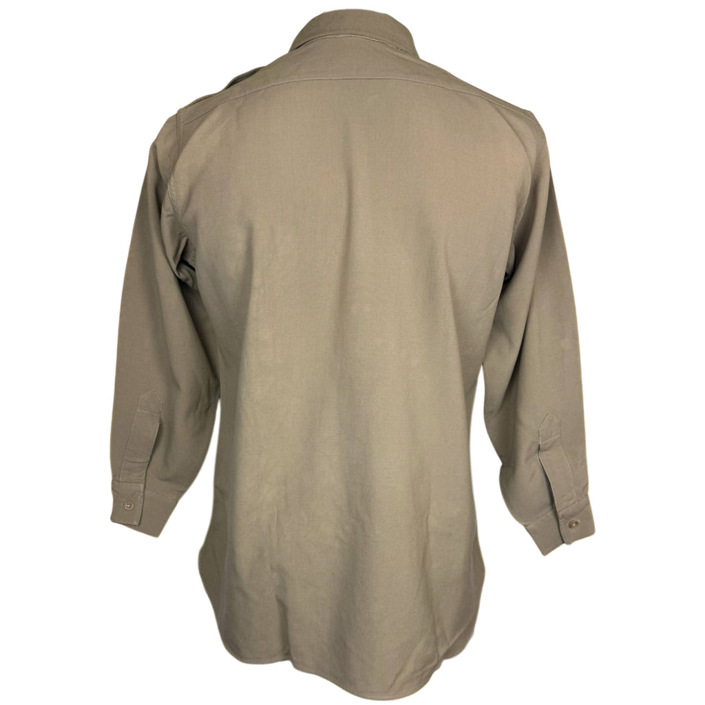 WWII US Regulation Army Officer’s Shirt OD Fine Wool Sz S M
