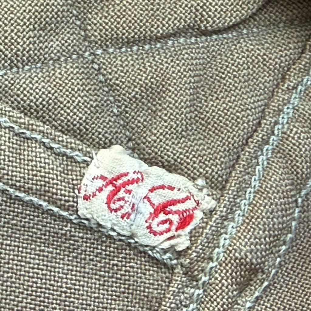 WWII US Regulation Army Officer’s Shirt OD Fine Wool Sz S M