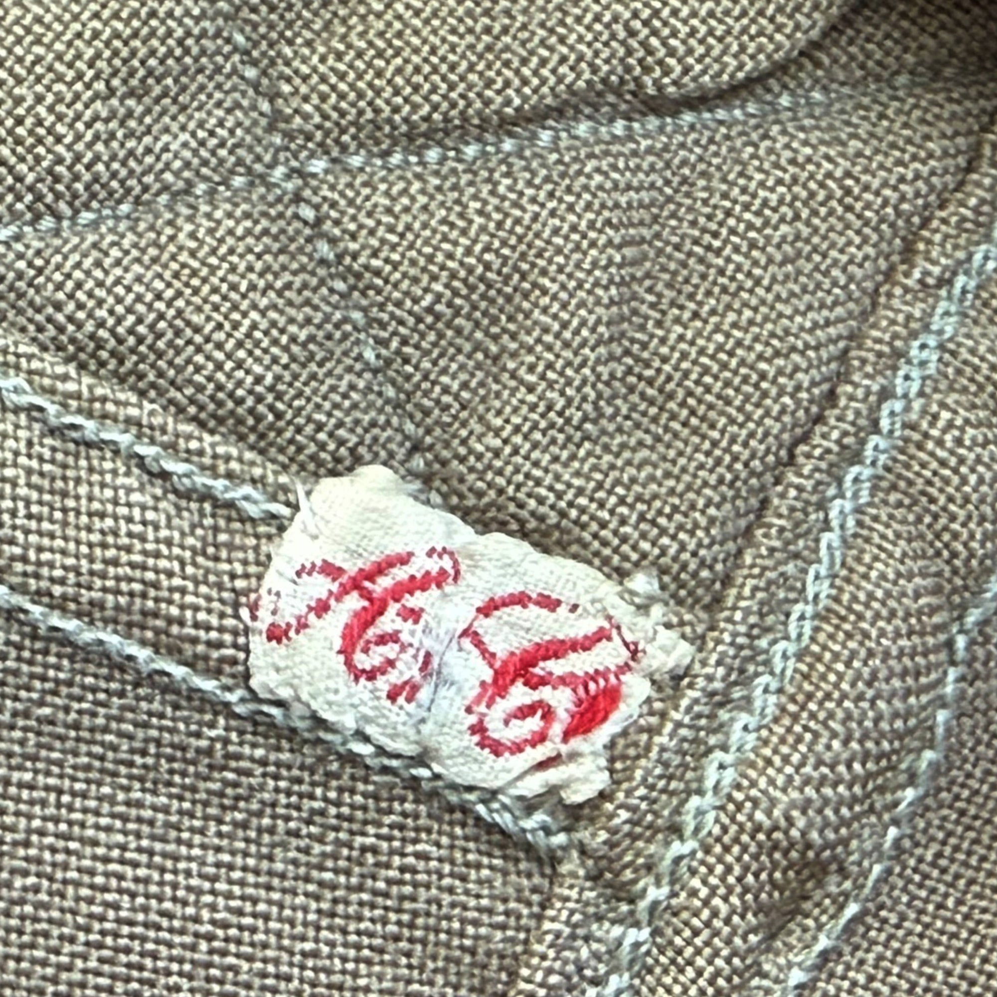 WWII US Regulation Army Officer’s Shirt OD Fine Wool Sz S M