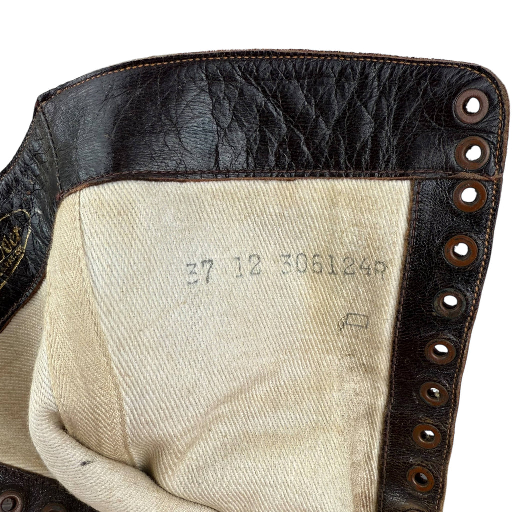 1910s Antique Boots Walk Over Brown Leather Lace Up Ladies S