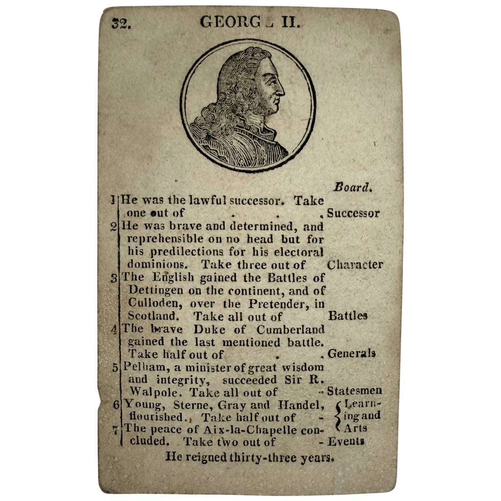 John Wallis George II card number 32
