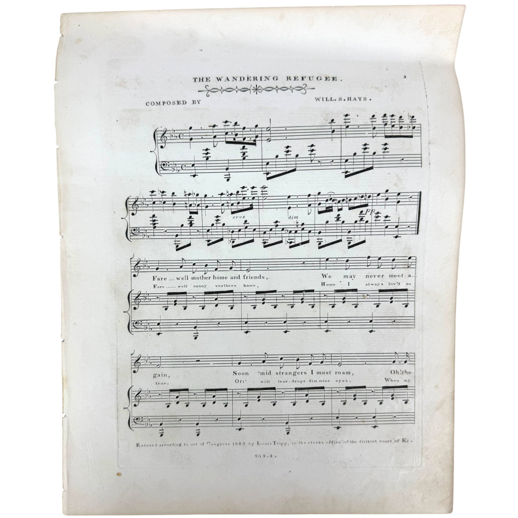 Will S. Hays Civil War-era sheet music published in Louisville