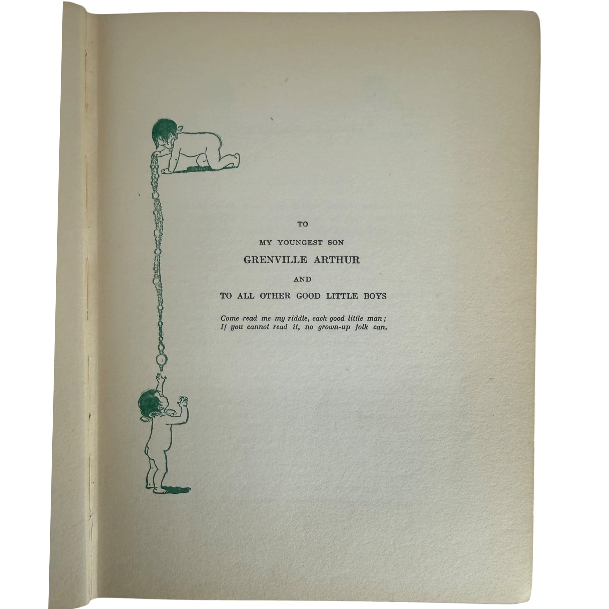 dedication to grenville arther and to all other good little boys