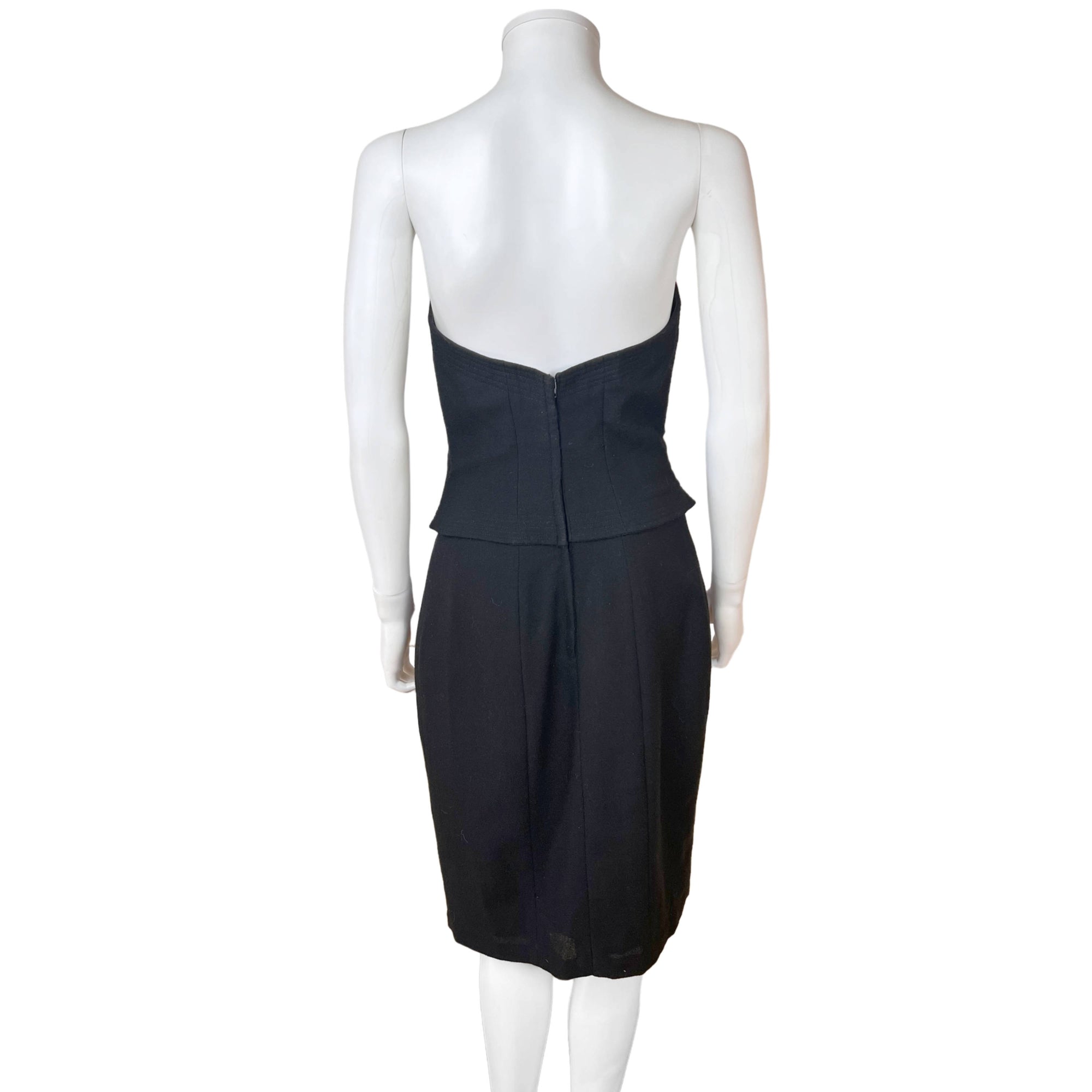 Vintage 1980s Wayne Clark Dress Bustier Party Style Size M