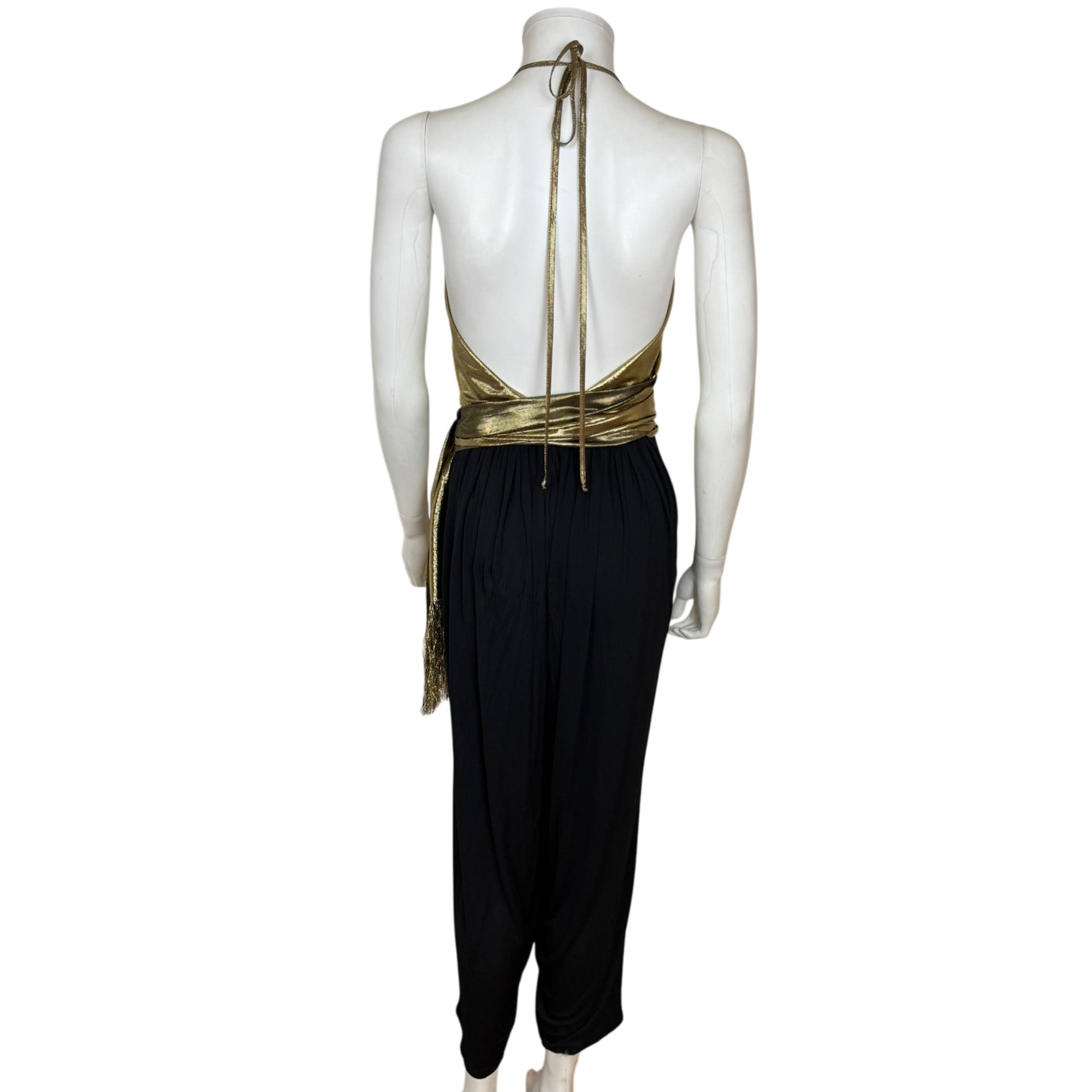 Vintage 1970s Disco Era Wayne Clark Couture Jumpsuit Sz 12
