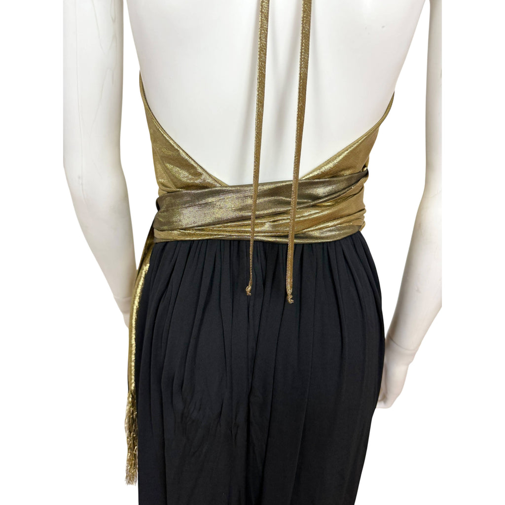Vintage 1970s Disco Era Wayne Clark Couture Jumpsuit Sz 12
